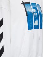 Off-White Oversize Hoodie In Jersey With Monnalisa Print Off-White Oversize Hoodie In Jersey With Monnalisa Print - White