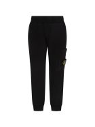Stone Island Junior Black Sweatpant For Boy With Iconic Compass Stone Island Junior Black Sweatpant For Boy With Iconic Compass - Black
