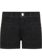 Fendi Black Short For Girl With Iconic Double Ff Fendi Black Short For Girl With Iconic Double Ff - Gme Black