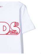 GCDS White Cotton T-shirt GCDS White Cotton T-shirt - Bianco