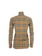 Burberry Vilan - Vintage Check Stretch Jersey Turtleneck Top Burberry Vilan - Vintage Check Stretch Jersey Turtleneck Top - Archive Beige
