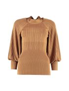 Zimmermann Knitted Blouse With Bow Zimmermann Knitted Blouse With Bow - Camel