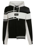 Dolce & Gabbana Layered Hooded Sweatshirt Dolce & Gabbana Layered Hooded Sweatshirt - Black/White