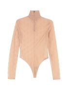Fendi Embroidered Tulle Bodysuit Fendi Embroidered Tulle Bodysuit - Pink
