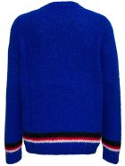 Saint Laurent Blue Wool Blend Sweater Saint Laurent Blue Wool Blend Sweater - Blu