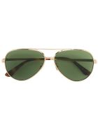 Golden And Green Classic 11 Zero Sunglasses Saint Laurent Golden And Green Classic 11 Zero Sunglasses - Gold