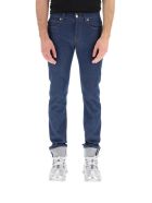 Taylor Fit Jeans With Greca Versace Taylor Fit Jeans With Greca - Bluindigo