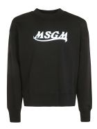 MSGM Chest Logo Print Sweatshirt MSGM Chest Logo Print Sweatshirt - Black