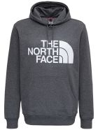 The North Face Grey Cotton Hoodie With Logo Print The North Face Grey Cotton Hoodie With Logo Print - Grey