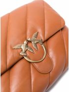 Pinko Love Brown Quilted Leather Crossbody Bag Pinko Love Brown Quilted Leather Crossbody Bag - Brown