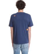 Adamo T-shirt In Blue Cotton Golden Goose Adamo T-shirt In Blue Cotton - BLUE
