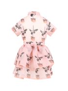 Caroline Bosmans Pink Dress For Girl With Roses Caroline Bosmans Pink Dress For Girl With Roses - Pink
