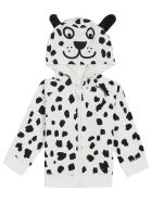 Stella McCartney Kids Dalmatian Cotton Fleece Hoodie Stella McCartney Kids Dalmatian Cotton Fleece Hoodie - White/black