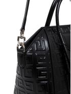 Givenchy Antigona Lock Handbag In 4g Black Leather Givenchy Antigona Lock Handbag In 4g Black Leather - Black