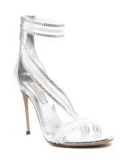 Casadei Julia Venus Planet Silver Sandals Casadei Julia Venus Planet Silver Sandals - Metallic