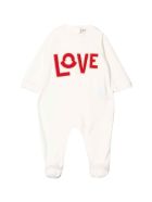 Moncler .love Baby Set With Logo Moncler .love Baby Set With Logo - Bianco