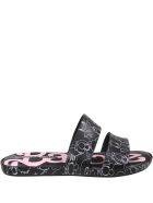 Melissa Black Sandals For Girl With Barbie Melissa Black Sandals For Girl With Barbie - Black