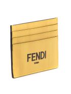 Fendi Fendi Yellow Leather Cardholder Fendi Fendi Yellow Leather Cardholder - Yellow box+nero+os