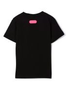 GCDS Black Cotton T-shirt GCDS Black Cotton T-shirt - Nero