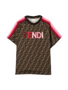 Fendi Brown T-shirt Fendi Brown T-shirt - Arancio/rosa