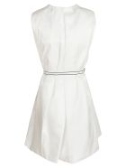 Prada Sleeveless Belted Dress Prada Sleeveless Belted Dress - White