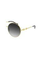 Gucci GG0878S Sunglasses Gucci GG0878S Sunglasses - Gold Gold Grey