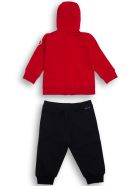 Moncler Coordinated Red And Blue Cotton Suit Moncler Coordinated Red And Blue Cotton Suit - Multicolor