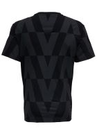 Valentino Macro Optical Black Jersey T-shirt Valentino Macro Optical Black Jersey T-shirt - Black