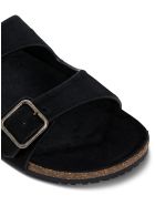 Saint Laurent Jimmy Sandals In Pony Effect Leather Saint Laurent Jimmy Sandals In Pony Effect Leather - Black