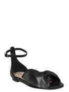 RED Valentino Bow Leather Sandal RED Valentino Bow Leather Sandal - Black