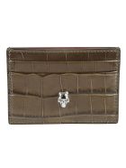 Skull Card Holder Alexander McQueen Skull Card Holder - Khaki/Black