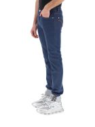 Taylor Fit Jeans With Greca Versace Taylor Fit Jeans With Greca - Bluindigo