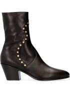 Celine Studded Leather Ankle Boots Celine Studded Leather Ankle Boots - black