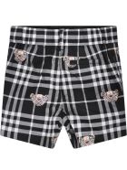 Burberry Black Shorts For Baby Kids With Bears Burberry Black Shorts For Baby Kids With Bears - Black
