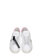D.A.T.E. Hill Low Sneakers In White Leather D.A.T.E. Hill Low Sneakers In White Leather - white