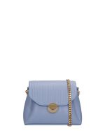 Visone Tati Shoulder Bag In Cyan Leather Visone Tati Shoulder Bag In Cyan Leather - cyan