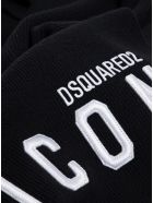 Dsquared2 Black Wool Hat With Logo Dsquared2 Black Wool Hat With Logo - White/black