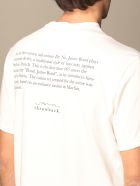 Throwback T-shirt Throwback Cotton T-shirt With Poker Print Throwback T-shirt Throwback Cotton T-shirt With Poker Print - White
