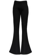 Balmain Black Flared Viscose Trousers Balmain Black Flared Viscose Trousers - Black