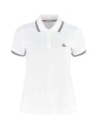 Moncler Cotton-piqué Polo Shirt Moncler Cotton-piqué Polo Shirt - White