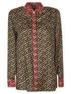 Versace All-over Printed Shirt Versace All-over Printed Shirt - Military