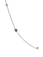 Lo Spazio Yellow, Pink Sapphire and Diamond Necklace Lo Spazio Jewelry Lo Spazio Yellow, Pink Sapphire and Diamond Necklace - Yellow_Pink