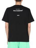 MSGM Crew Neck T-shirt MSGM Crew Neck T-shirt - NERO