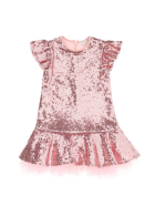 Monnalisa Dress With Paillettes And Tutù Monnalisa Dress With Paillettes And Tutù - Pink