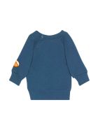 Gucci Blue Sweatshirt With Central Multicolor Press And Round Collar Gucci Blue Sweatshirt With Central Multicolor Press And Round Collar - Petrolio