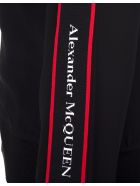 Man Black Sweatshirt With Zip And Logoed Bands Alexander McQueen Man Black Sweatshirt With Zip And Logoed Bands - Black