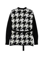Simonetta Kids Teen Black And White Cardigan Simonetta Kids Teen Black And White Cardigan - Nero/argento