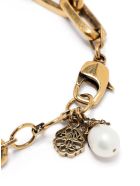 Alexander McQueen Pearl-like Skull Chain Bracelet Alexander McQueen Pearl-like Skull Chain Bracelet - Metallic