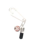 AMBUSH Pill Charm Piercing Unisex Earring AMBUSH Pill Charm Piercing Unisex Earring - SILVER BLACK (Silver)
