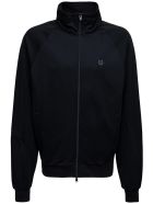 Kenzo Black Stretch Cotton Sweatshirt With Logo Kenzo Black Stretch Cotton Sweatshirt With Logo - Black